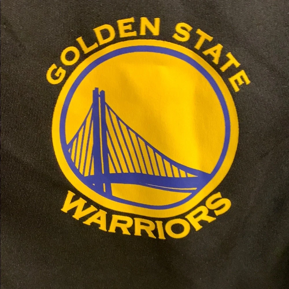 Warriors NBA Black Long Sleeve Top in size M